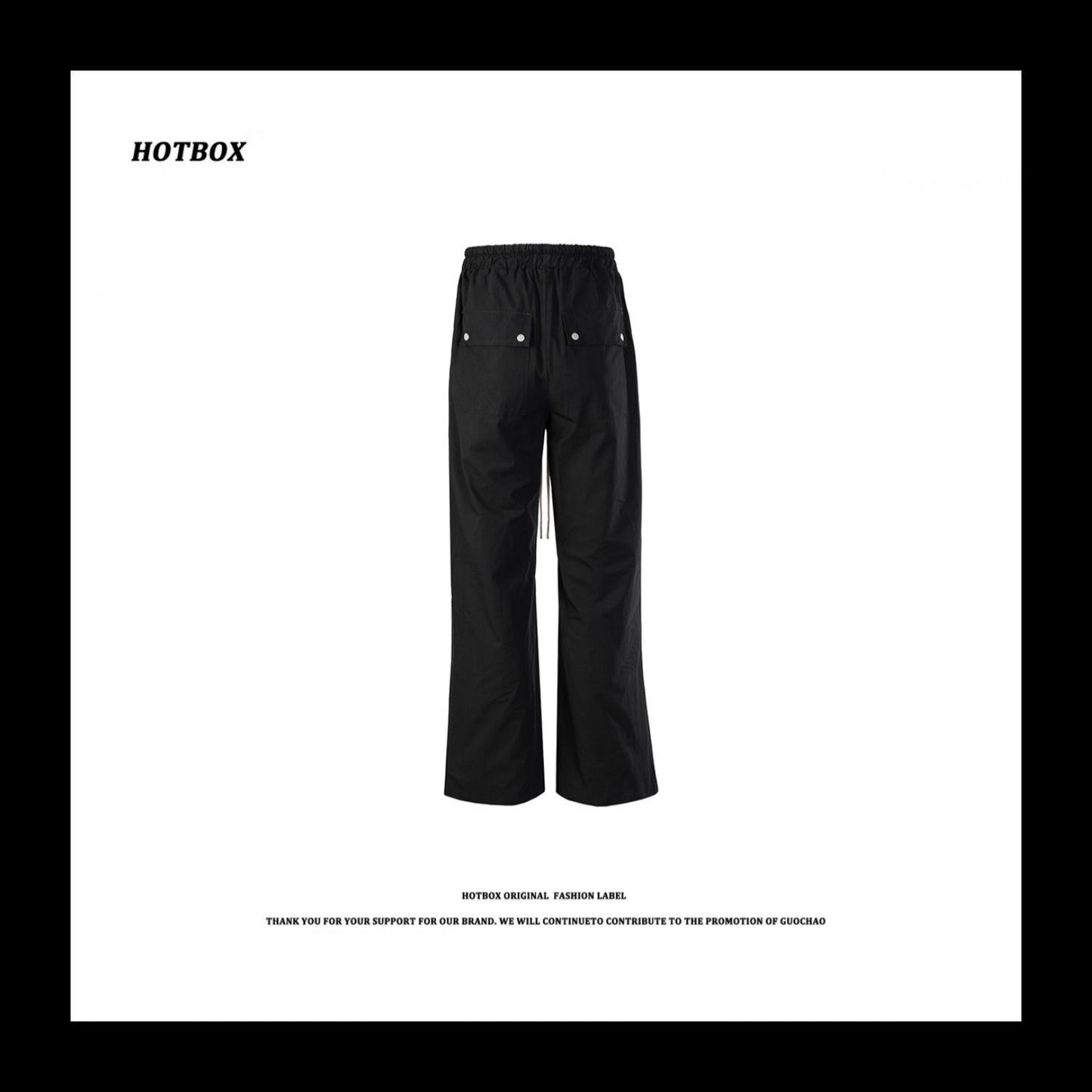 Jarvis Trousers RO Dark Woodcut Wide-leg Work Pants Streetwear Flared Trousers