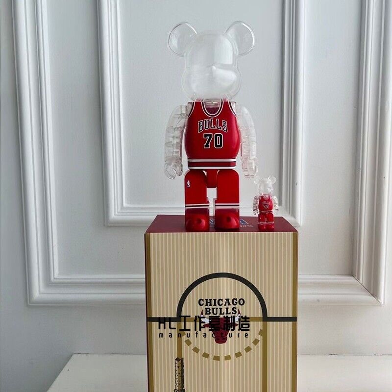 BE@RBRICK 400% Iverson Jordon James Kobe NBA Building Block Violent Bear Figures