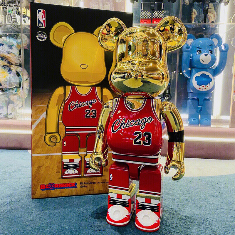 BE@RBRICK 400% X NBA Plated Building Block Violent Bear Collectible Figure Gift