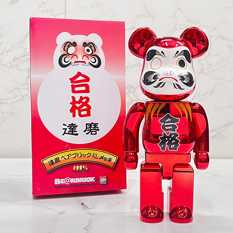 BE@RBRICK 400% Plated Building Block Violent Bear Lucky Cat Fortune God Figure