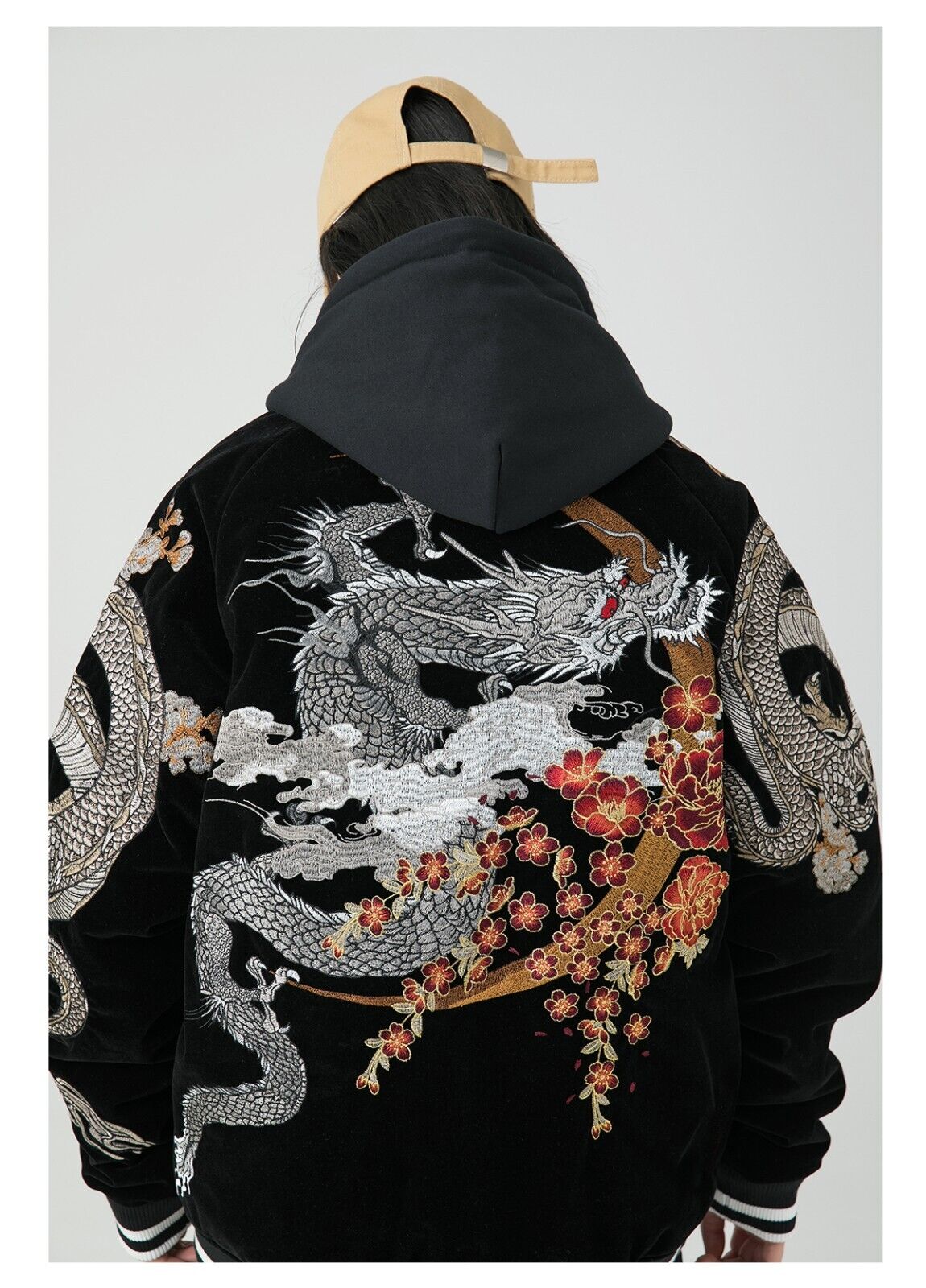 2024 NewYear Dragon Embroidered Heavyweight Dragon Streetwear/ Baseball Jacket