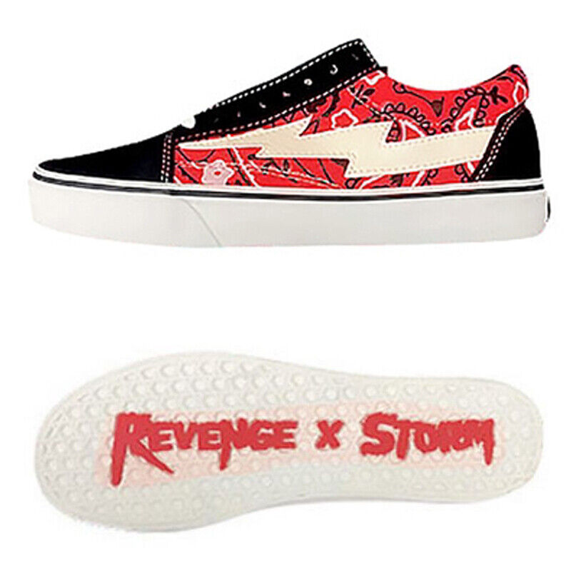 Revenge x Storm Lightning Skateboard Shoes Low-Top Canvas Shoes /Vengeful Storm