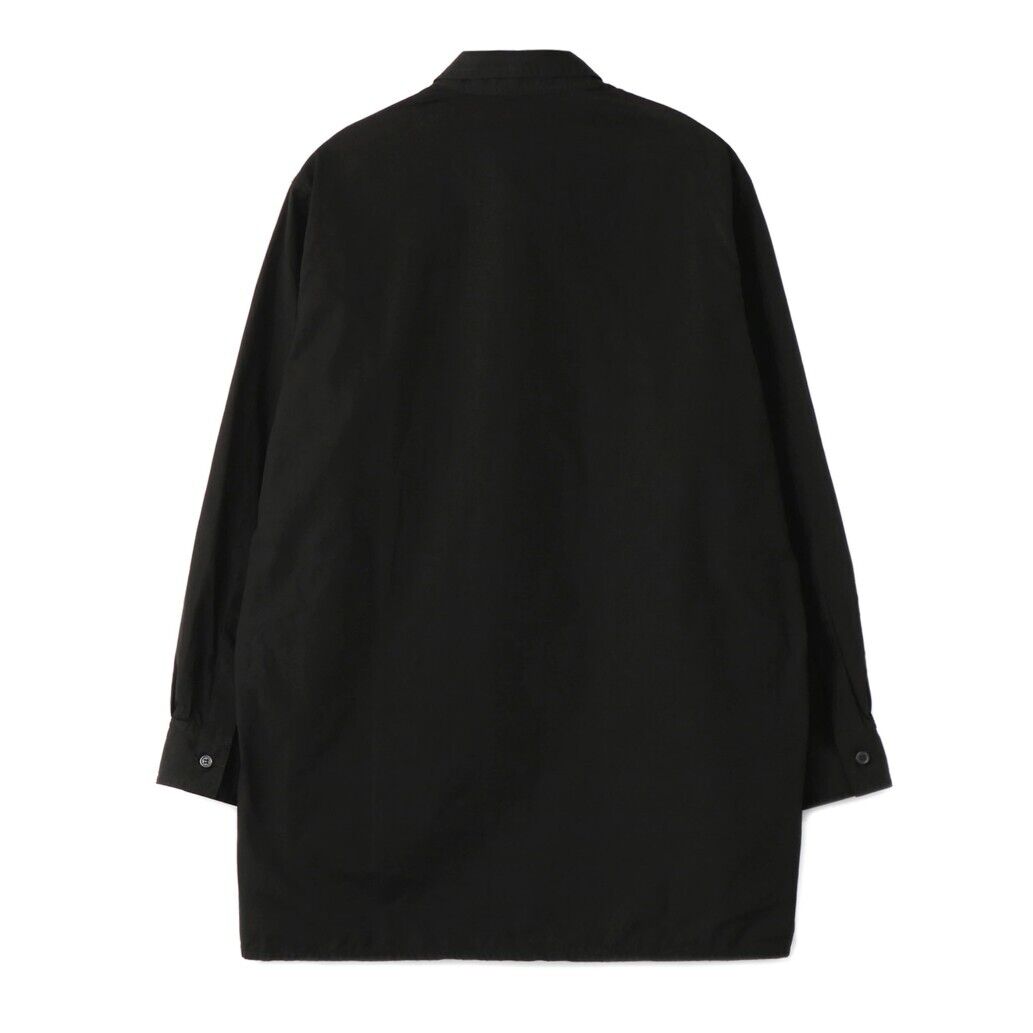 Yohji Yamamoto Style Carnation Embroidered Long Sleeve Loose Casual Shirt Unisex