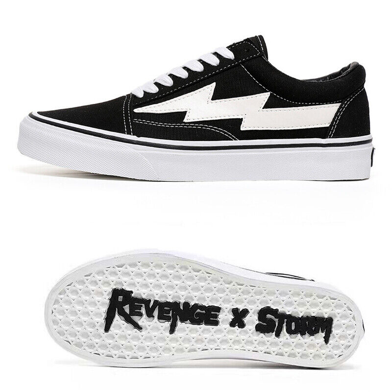 Revenge x Storm Lightning Skateboard Shoes Low-Top Canvas Shoes /Vengeful Storm