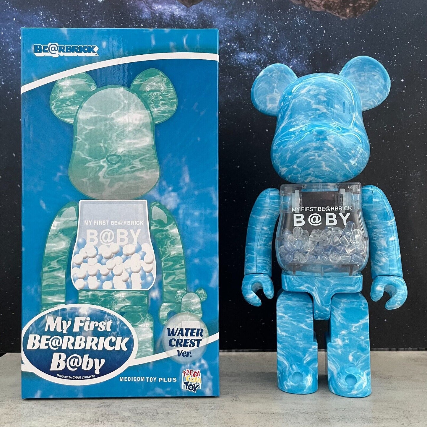 BE@RBRICK 400% Bape X Shark Building Block Violence Bear Collectible Toy Figure