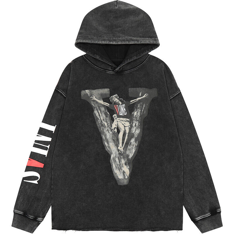 23SS VLONE x FOG Limited Edition Washed Loose Hoodie Sweatshirt Fujiwara Hiroshi