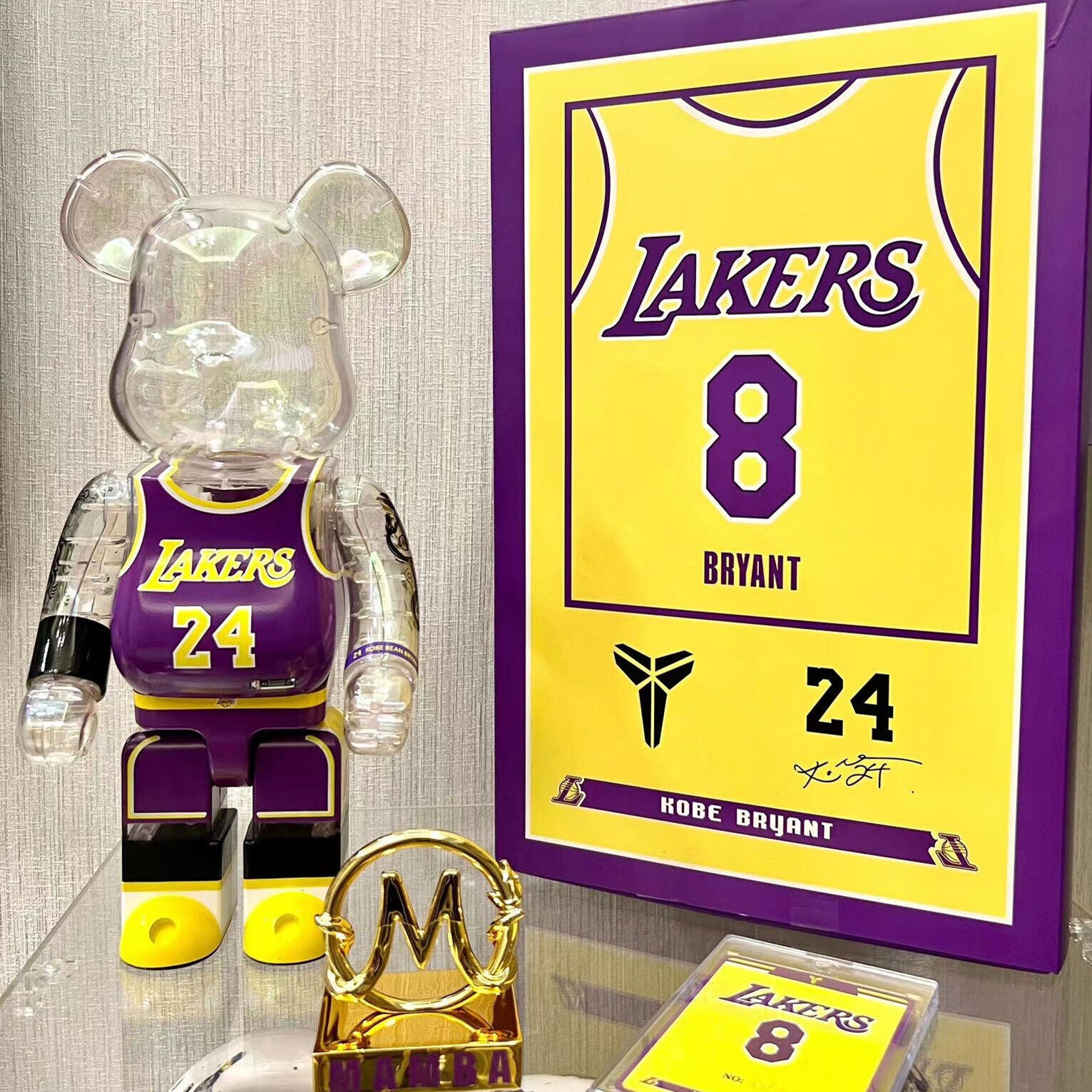 BE@RBRICK 400% X NBA Plated Building Block Violent Bear Collectible Figure Gift