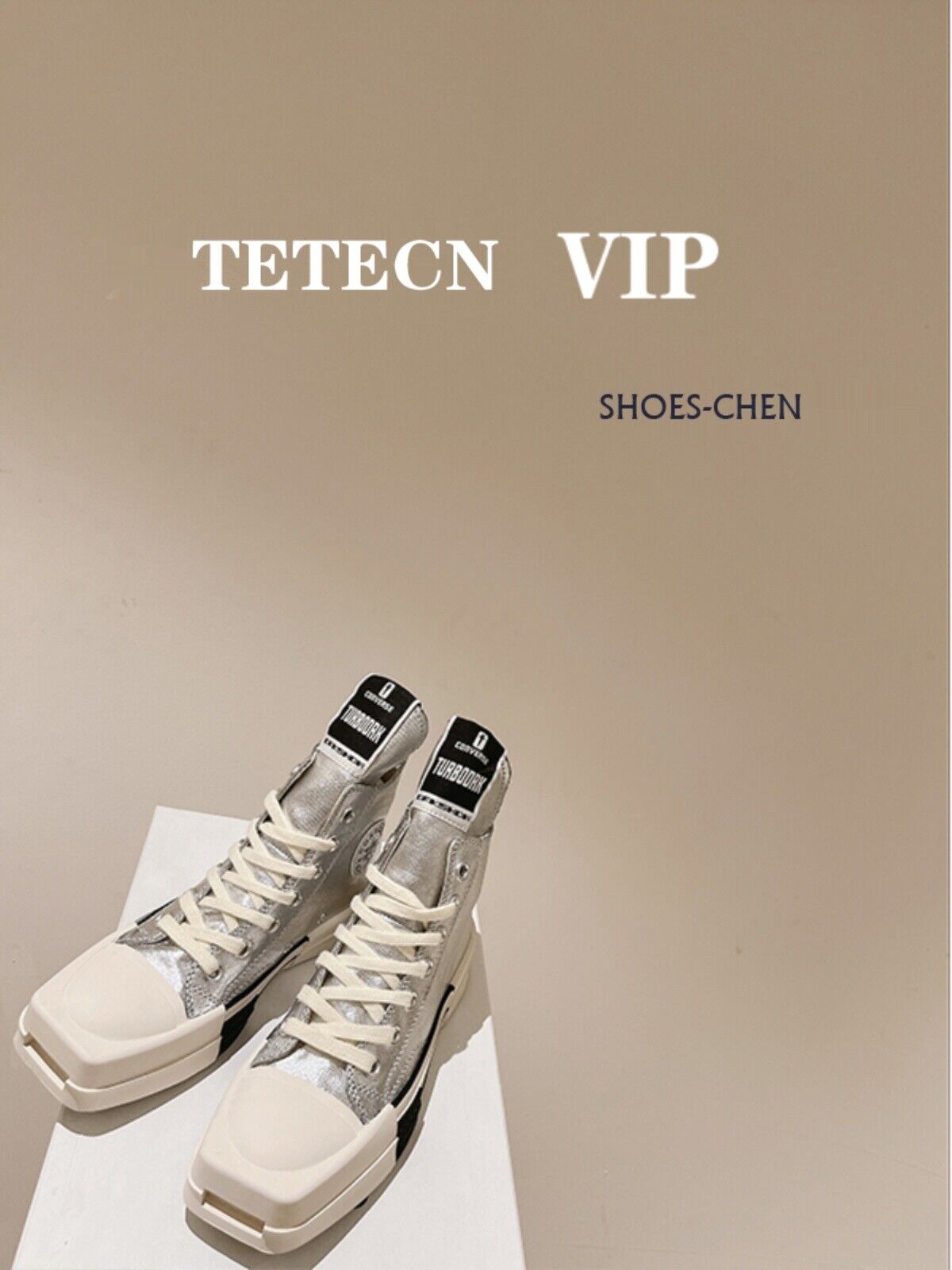 TETEVIP/R Round Square-Toe Casual Canvas Board Shoes Thick Sole Low-Cut Sneakers