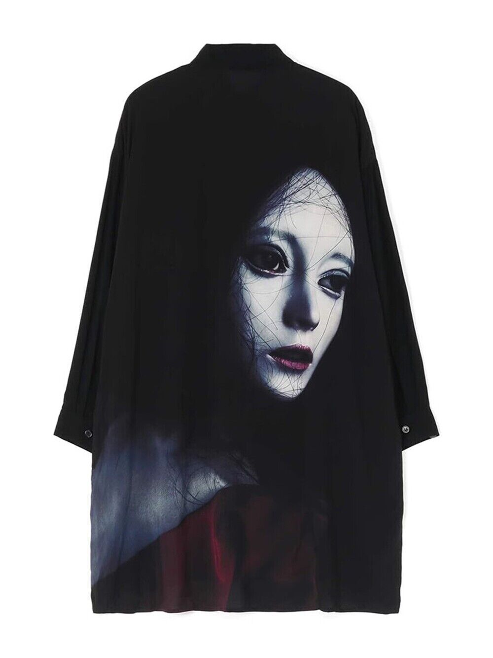 Yohji Yamamoto Vibe Shirt Y's Ayumidoll Limited Edition Doll Print Dark Shirt