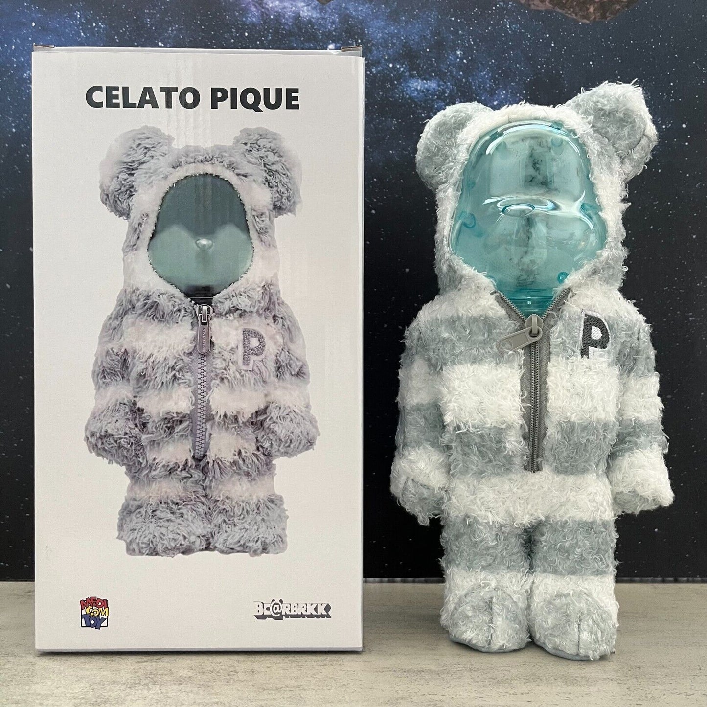 BE@RBRICK 400% Wolf X Goat Building Block Violent Bear Collectible Figure Gift