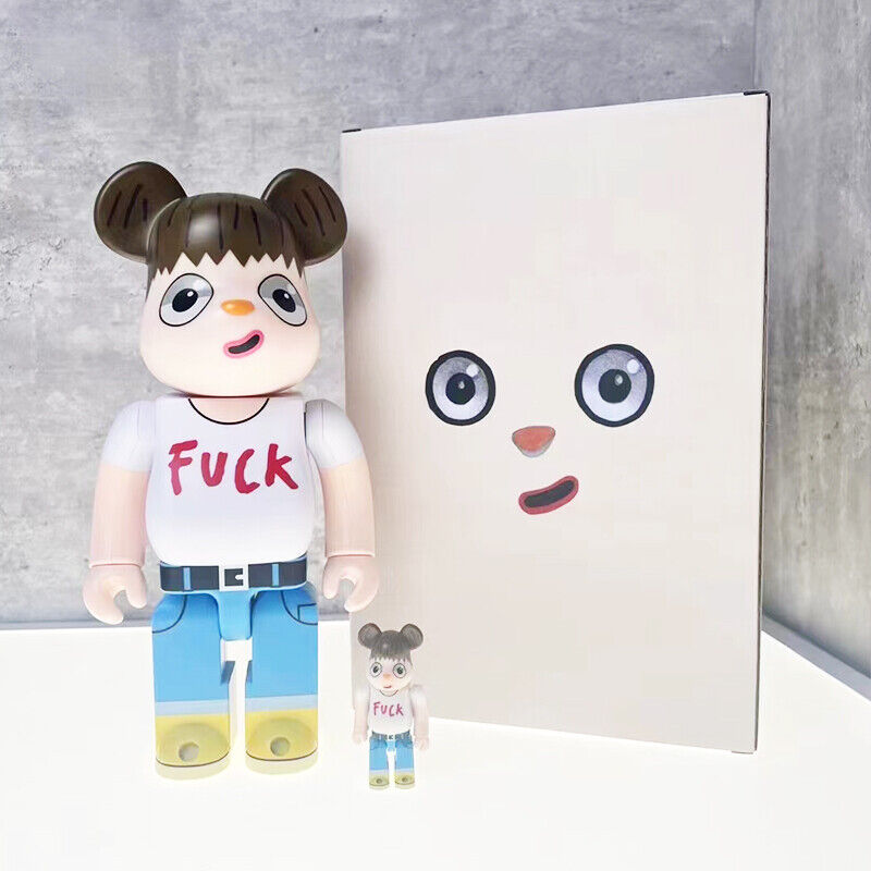 BE@RBRICK 400% Violent Bear X Mickey FRAGMENT  : Plated Building Block/Figure