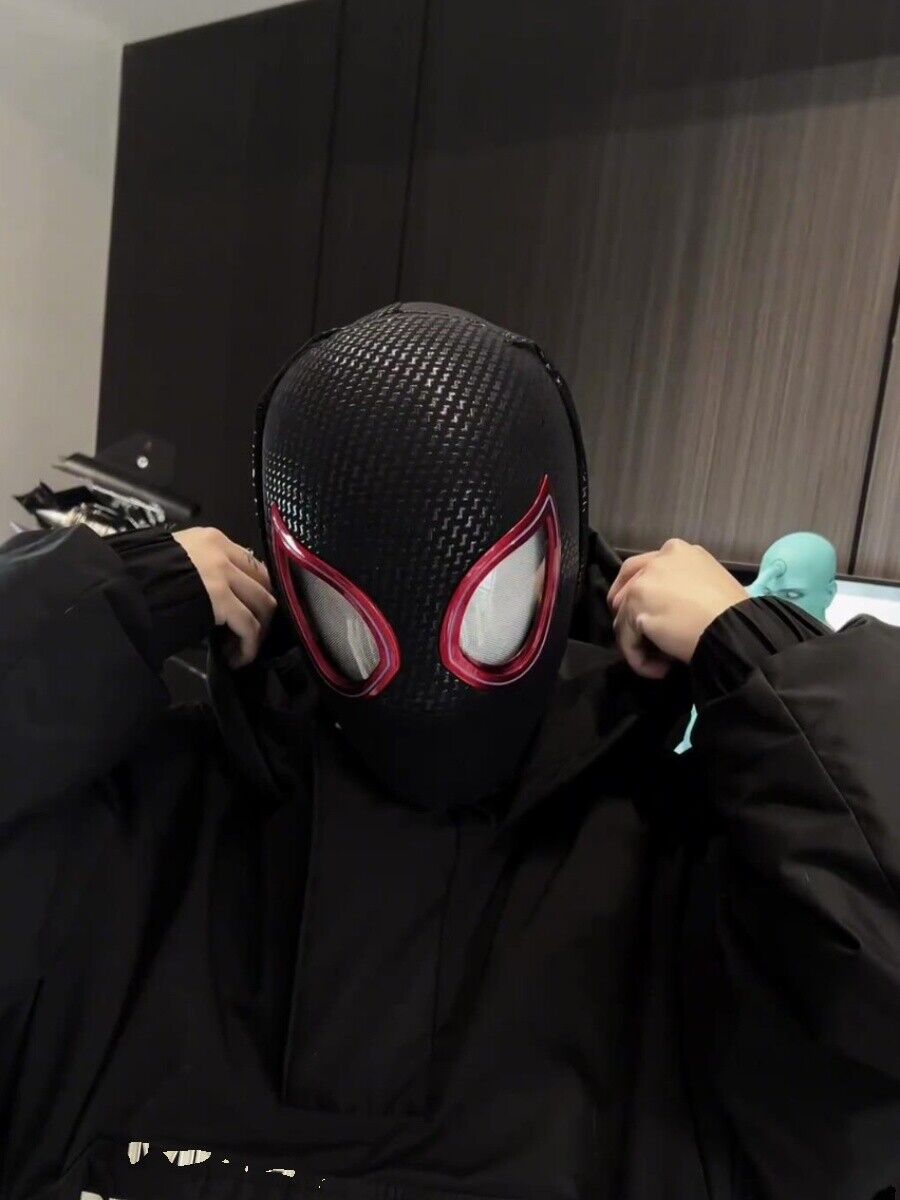 Manual/Electronic Spider-Man Headgear /Moving Eyes:Play Face Mask Gift Cosplay