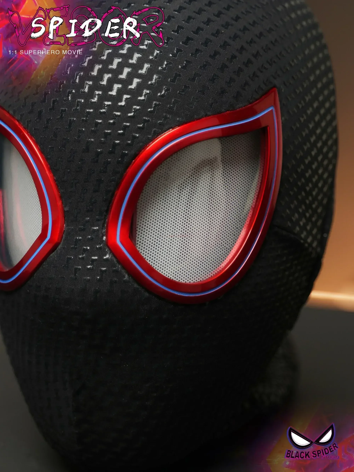 Manual/Electronic Spider-Man Headgear /Moving Eyes:Play Face Mask Gift Cosplay