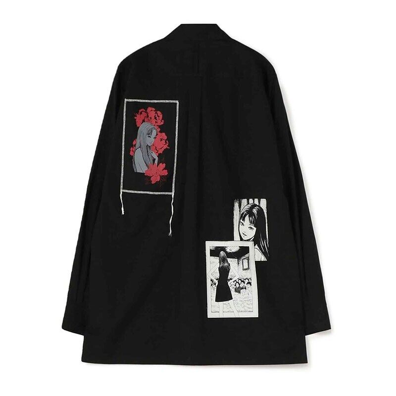 Self-Made Yohji Yamamoto SYTE 21ss X Ito Junji Manga Tomie Long Sleeve Shirt