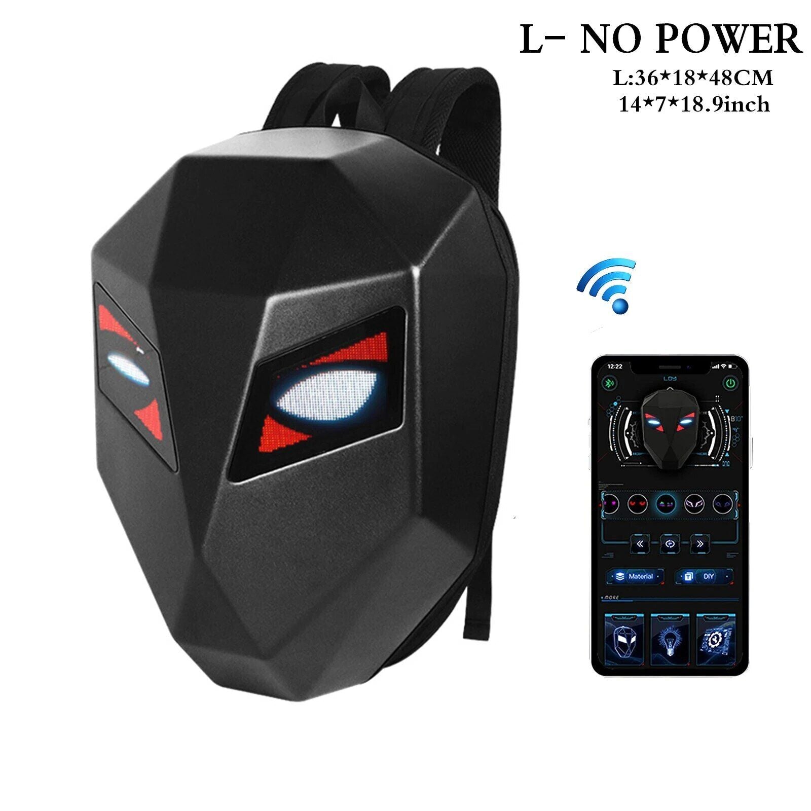 @DCI Radiant Explorer LED Reincarnation Eye Naruto-Motorcycle Travel Backpack