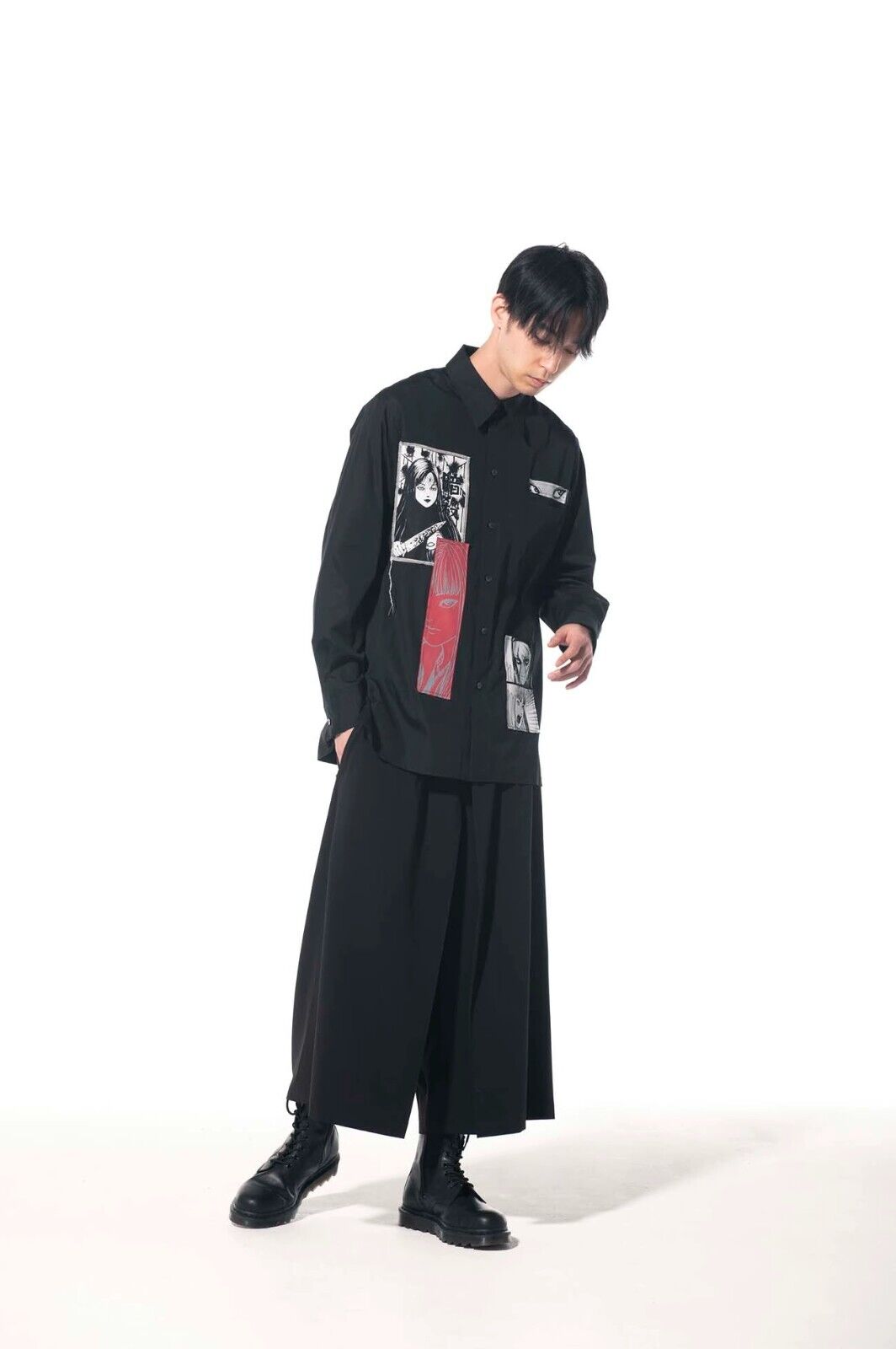 Self-Made Yohji Yamamoto SYTE 21ss X Ito Junji Manga Tomie Long Sleeve Shirt