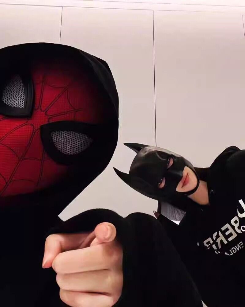 Manual/Electronic Spider-Man Headgear /Moving Eyes:Play Face Mask Gift Cosplay