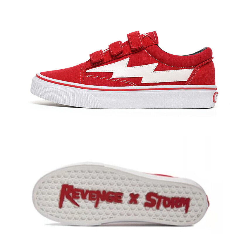 Revenge x Storm Lightning Skateboard Shoes Low-Top Canvas Shoes /Vengeful Storm