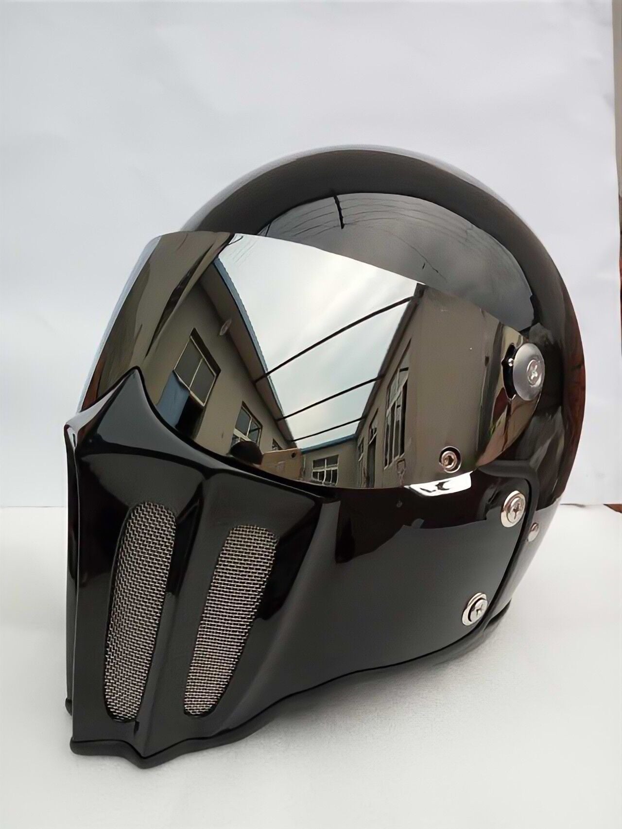 McKense Venom – Anti-Fog Retro German Fiberglass Cruiser Motorcycle Helmet