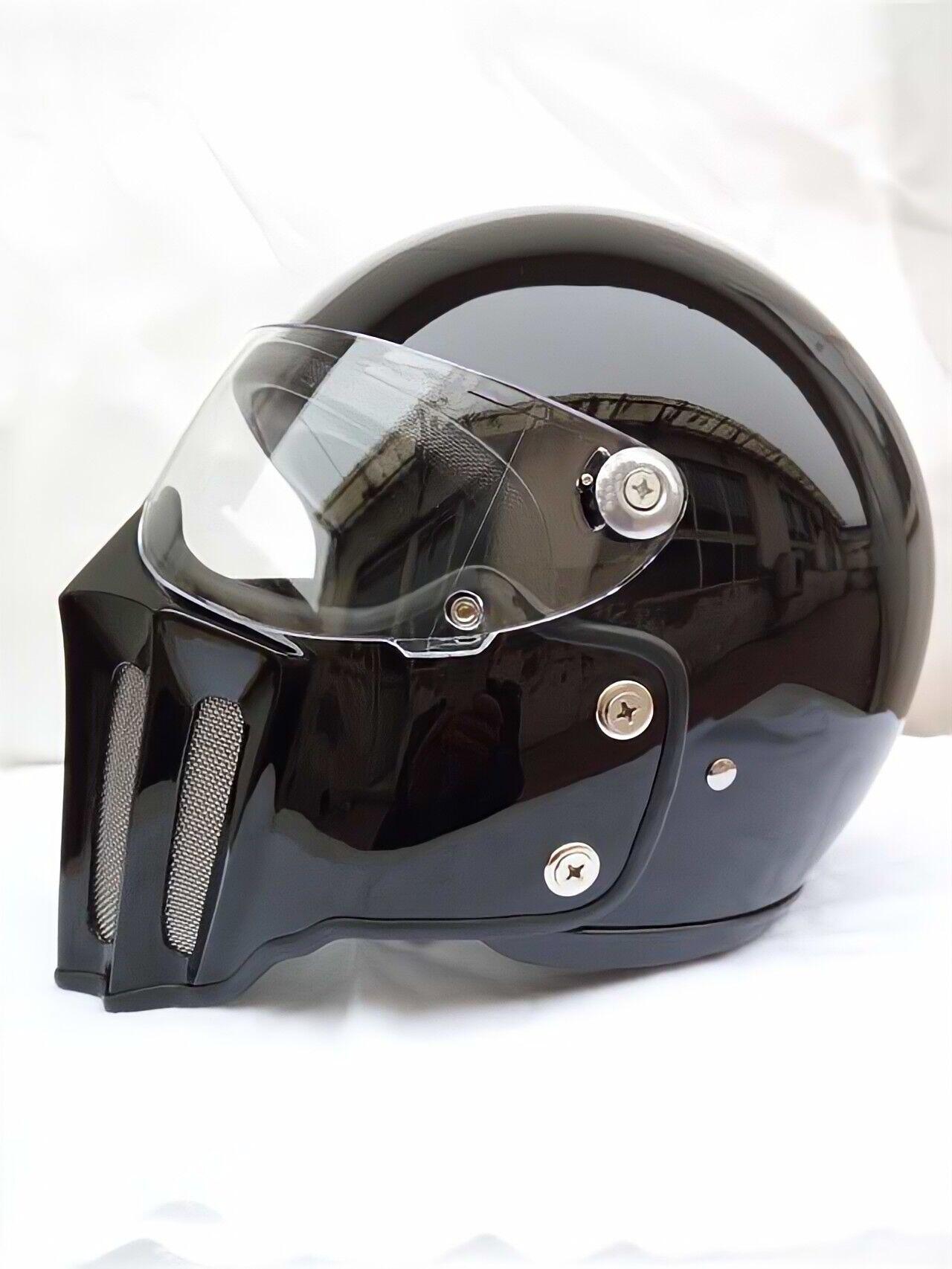 McKense Venom – Anti-Fog Retro German Fiberglass Cruiser Motorcycle Helmet