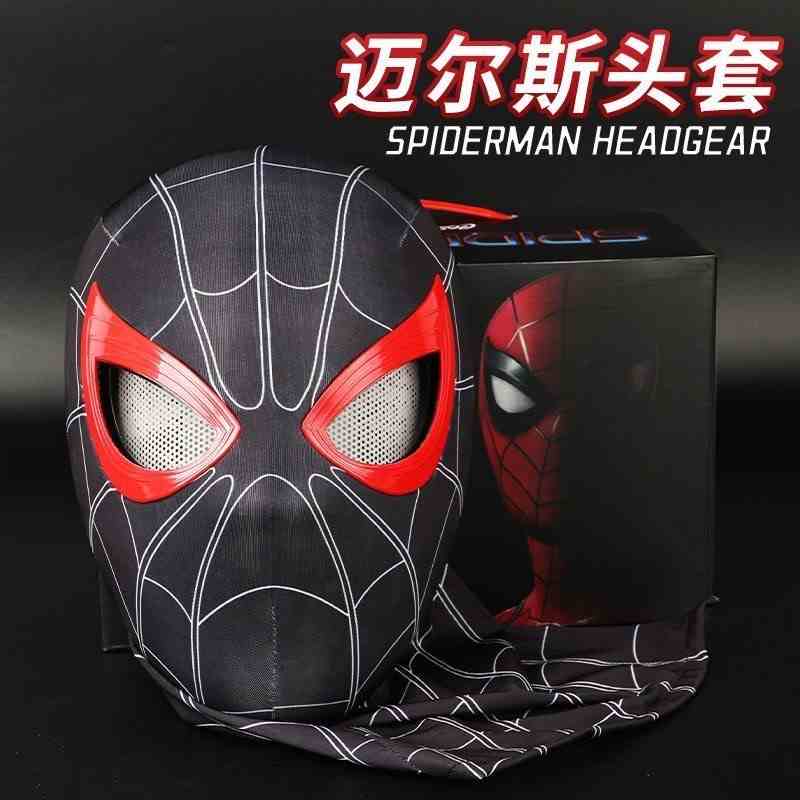 Manual/Electronic Spider-Man Headgear /Moving Eyes:Play Face Mask Gift Cosplay