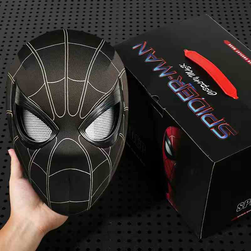 Manual/Electronic Spider-Man Headgear /Moving Eyes:Play Face Mask Gift Cosplay