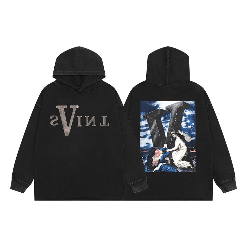 23SS VLONE x FOG Limited Edition Washed Loose Hoodie Sweatshirt Fujiwara Hiroshi