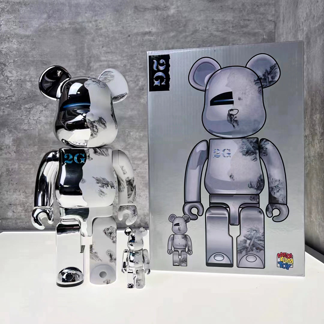 BE@RBRICK 400% Kobe Bryant Jordon James NBA Building Block Violent Bear Figures