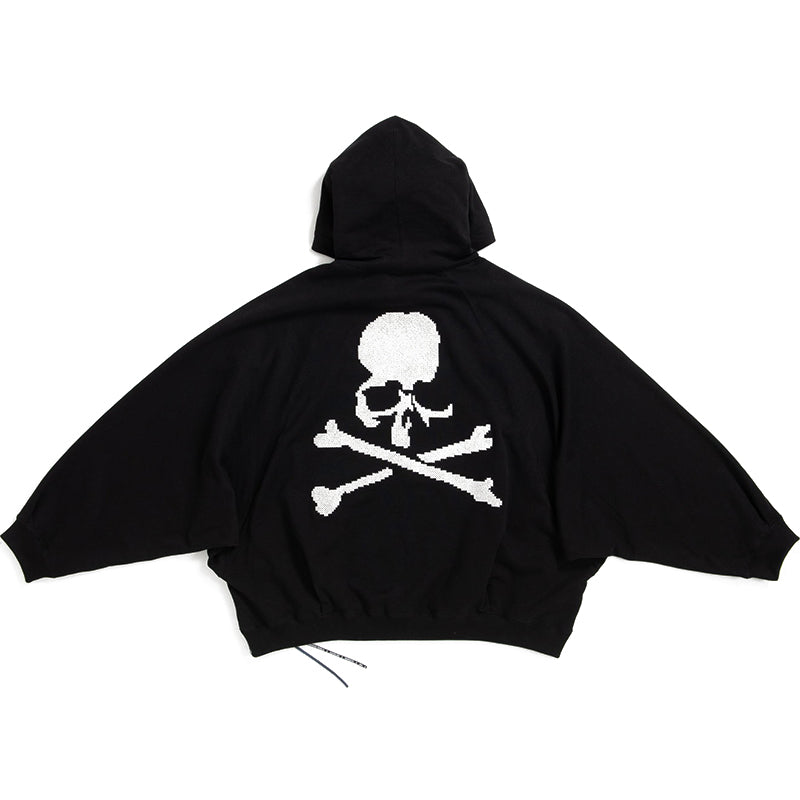 MMJ Online MASTERMIND Premium Heavyweight Hoodie - 3D Skull Embroidery Loose Fit