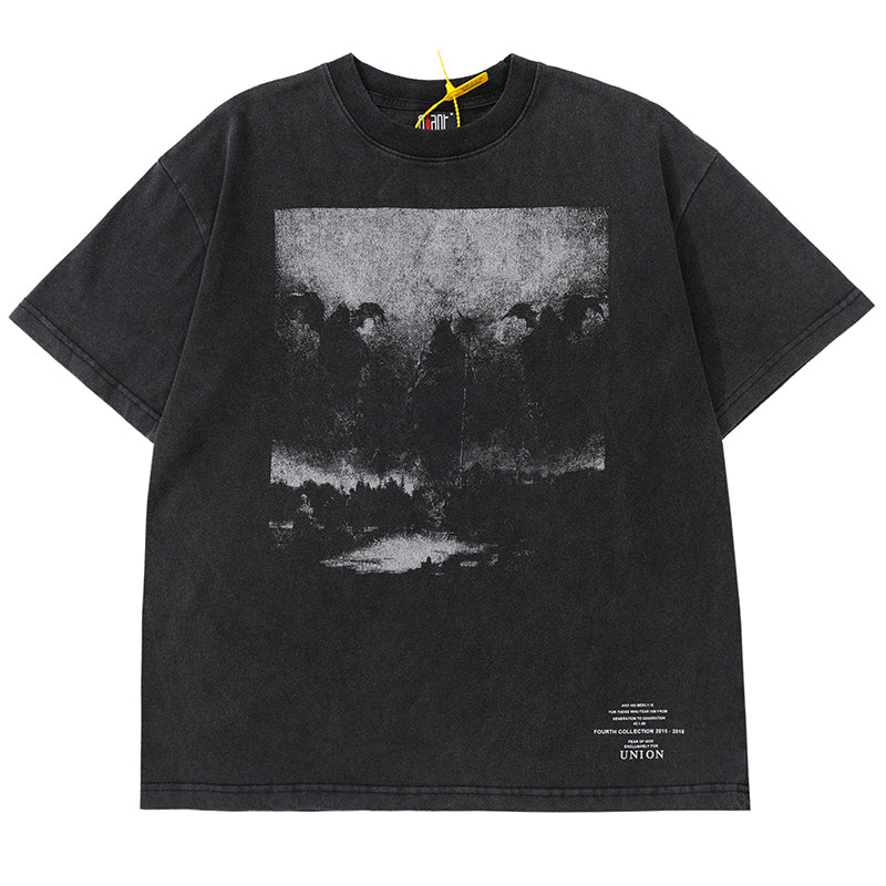 Self-made FOG FEAR OF GOD Heavyweight Cotton Washed Vintage Short Sleeve T-Shirt