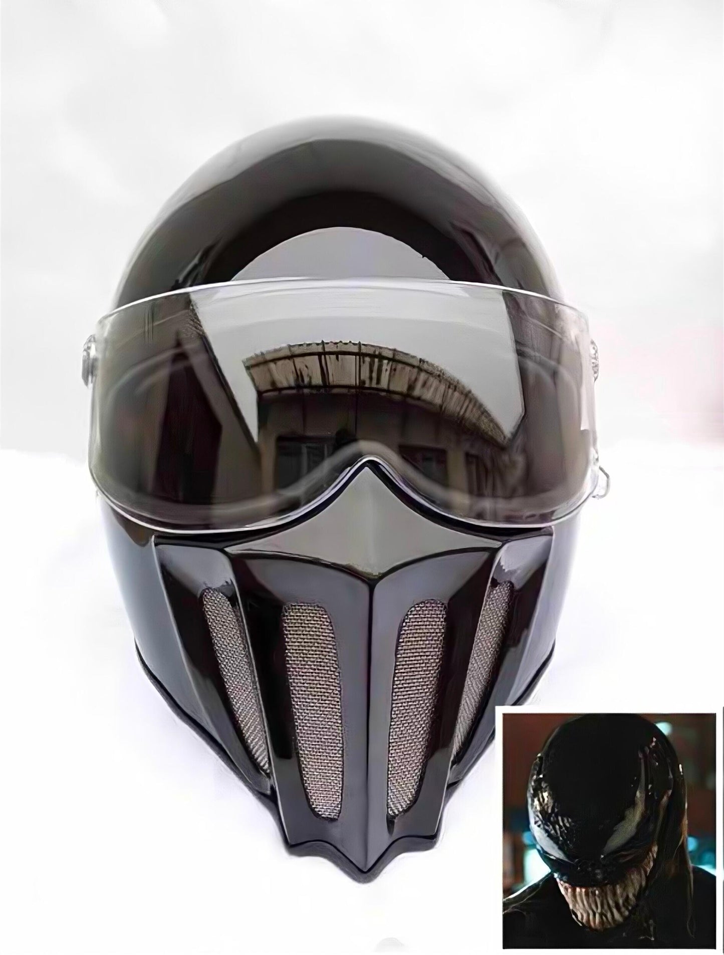 McKense Venom – Anti-Fog Retro German Fiberglass Cruiser Motorcycle Helmet