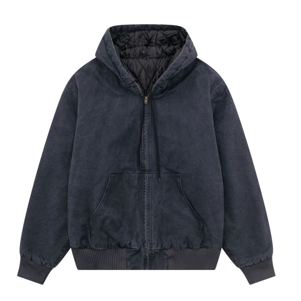 Self-made Carhartt J130 Heavyweight Vintage Washed Hooded Jacket Unisex Retro Outerwear