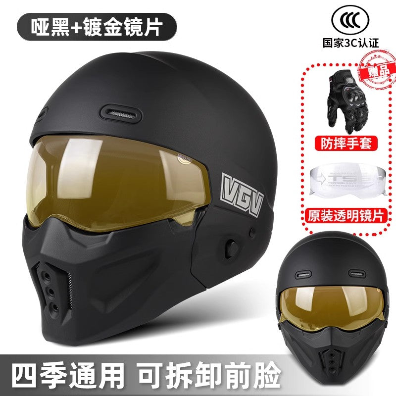 Shadow Scorpion -Motorcycle Full Face Helmet Harley Cruiser Bike Class A 3C DOT