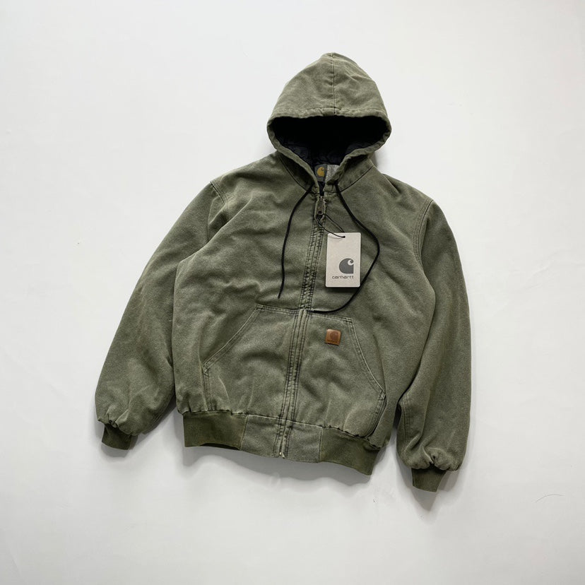 Self-made Carhartt J130 Heavyweight Vintage Washed Hooded Jacket Unisex Retro Outerwear