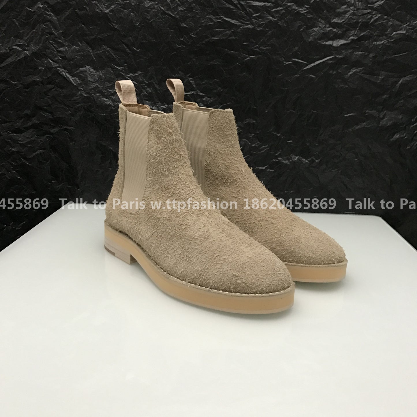 Correct Vers Fear of God Chelsea FOG Kanye Season 6 Yeezy High-Top Leather Boots