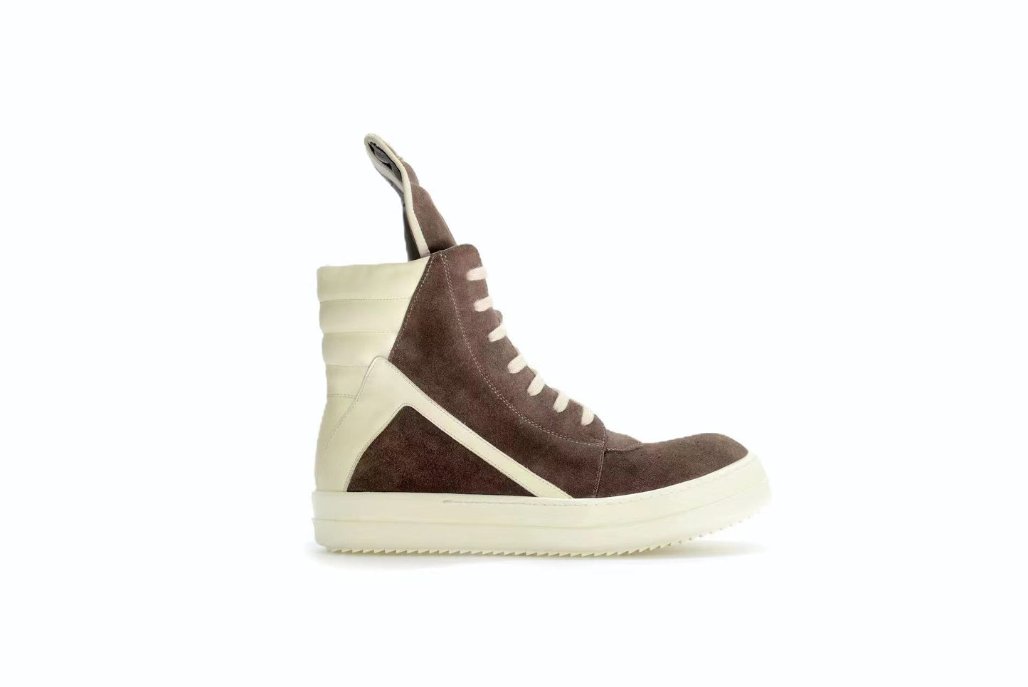 Correct Vers. Rick Owens Wax Surface Satin Sub-line Leather Shoes High/Low Cut