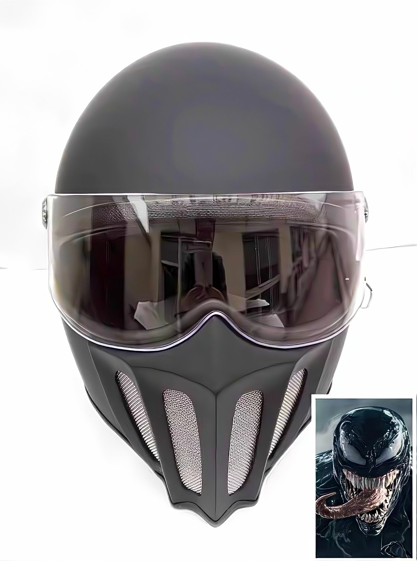 McKense Venom – Anti-Fog Retro German Fiberglass Cruiser Motorcycle Helmet