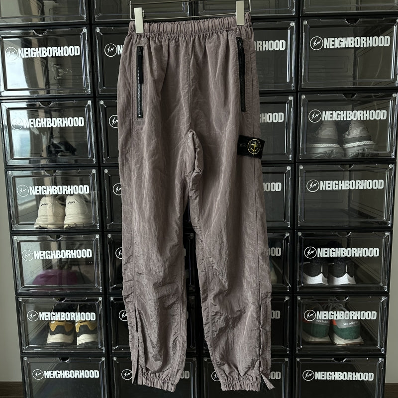 Self-made Stone Island 18FW Metallic Nylon High Street Zipper Cuff Cargo Pants