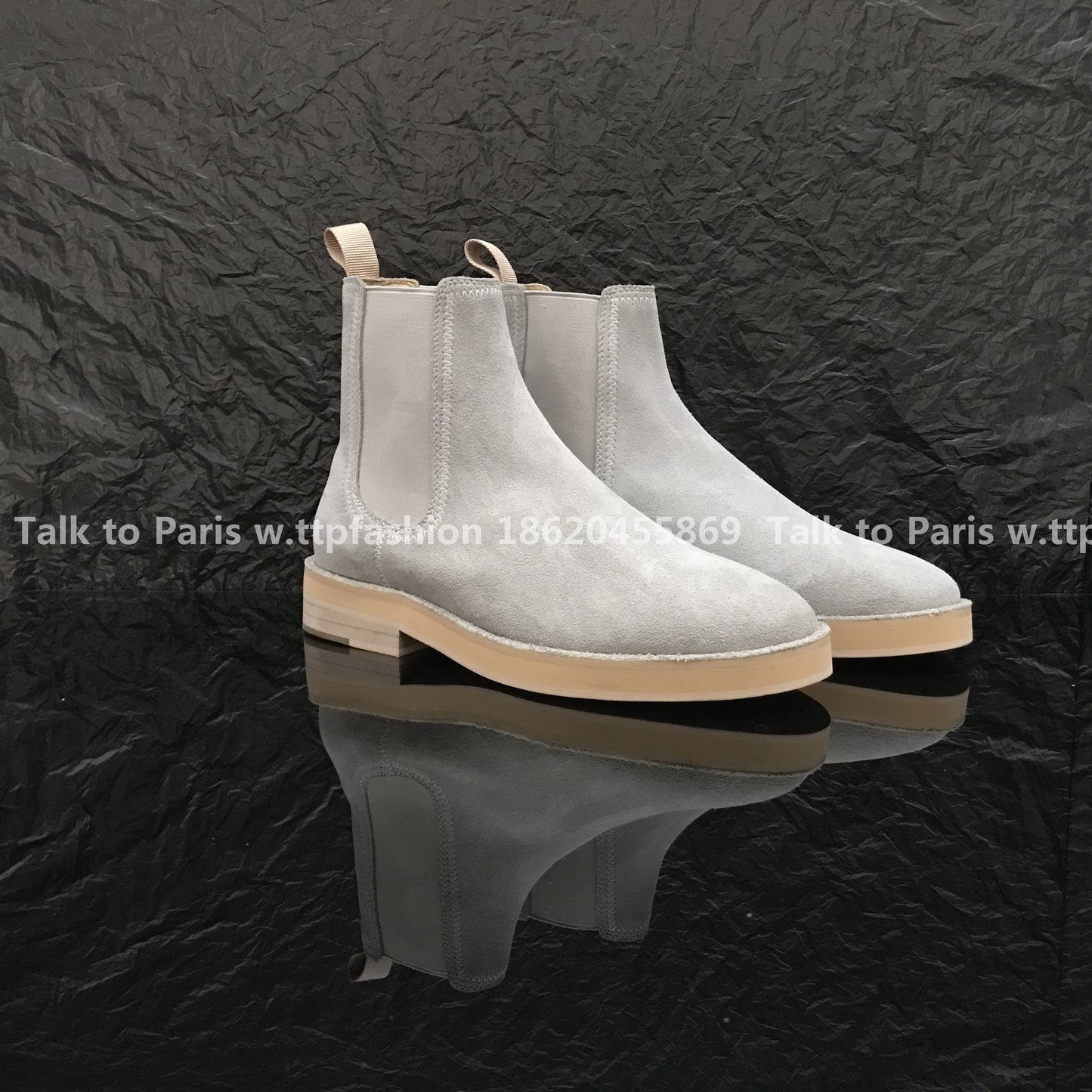 Correct Vers Fear of God Chelsea FOG Kanye Season 6 Yeezy High-Top Leather Boots