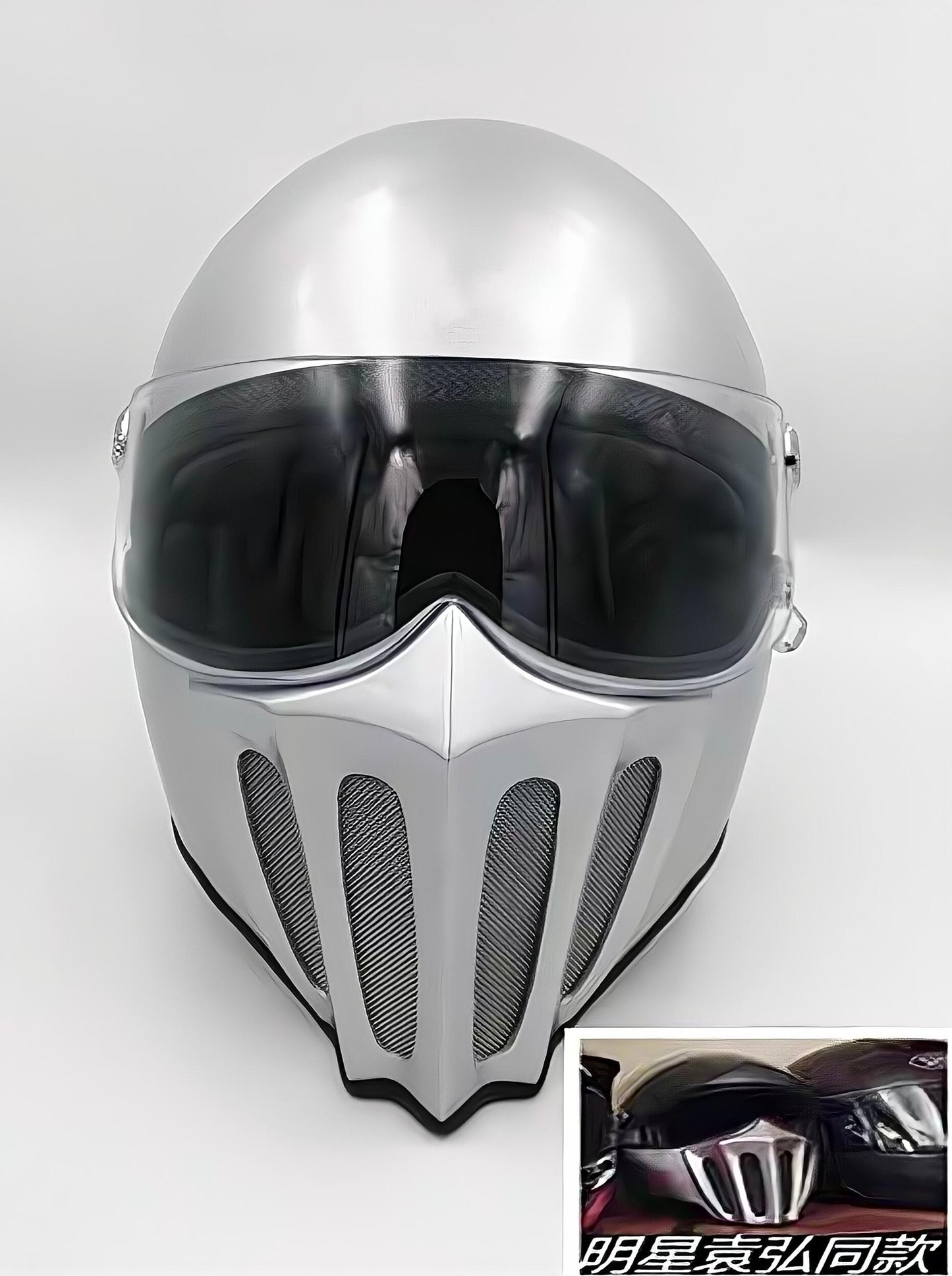 McKense Venom – Anti-Fog Retro German Fiberglass Cruiser Motorcycle Helmet