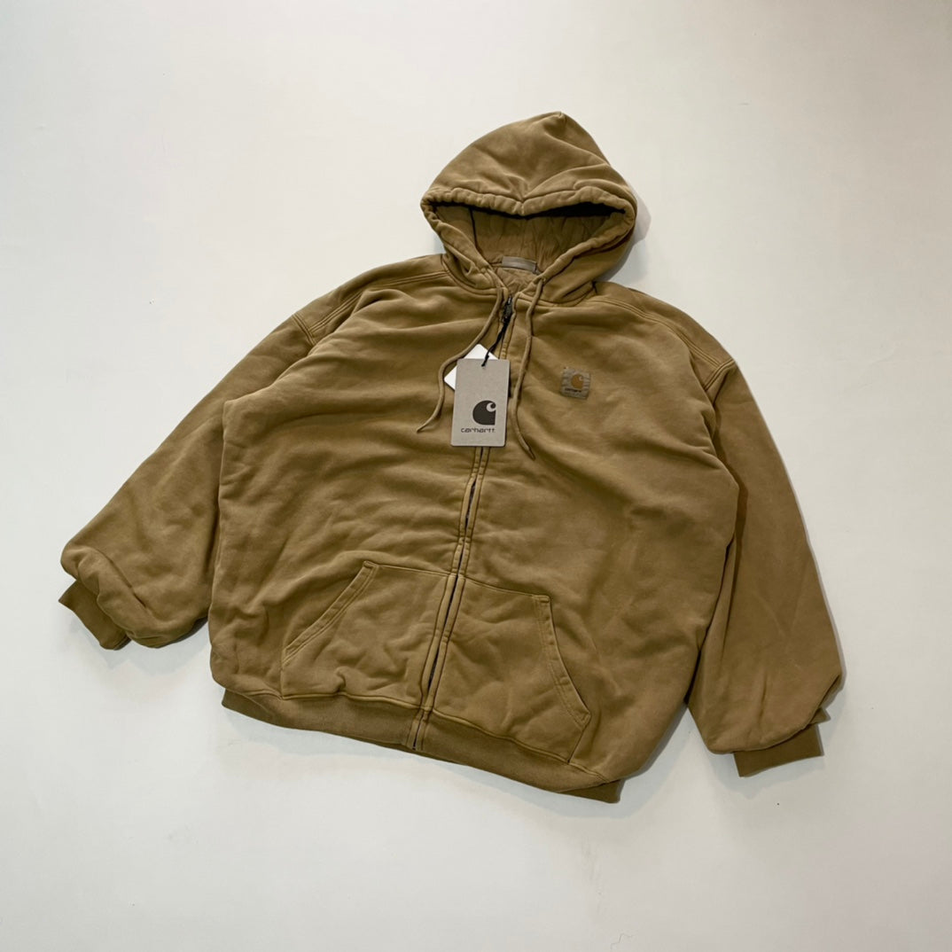 Self-made Carhartt J130 Heavyweight Vintage Washed Hooded Jacket Unisex Retro Outerwear