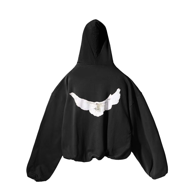 Kanye YEEZY X Peace Dove X GAP Triple Collaboration Retro Heavyweight Loose Hoodie Sweatshirt