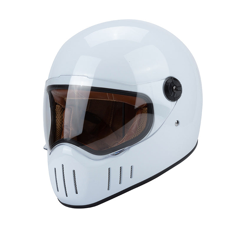 Full Coverage Retro Motorcycle Helmet Cruiser Bike Full-Face All-Season Racing