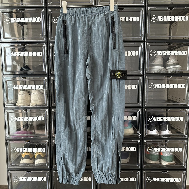 Self-made Stone Island 18FW Metallic Nylon High Street Zipper Cuff Cargo Pants