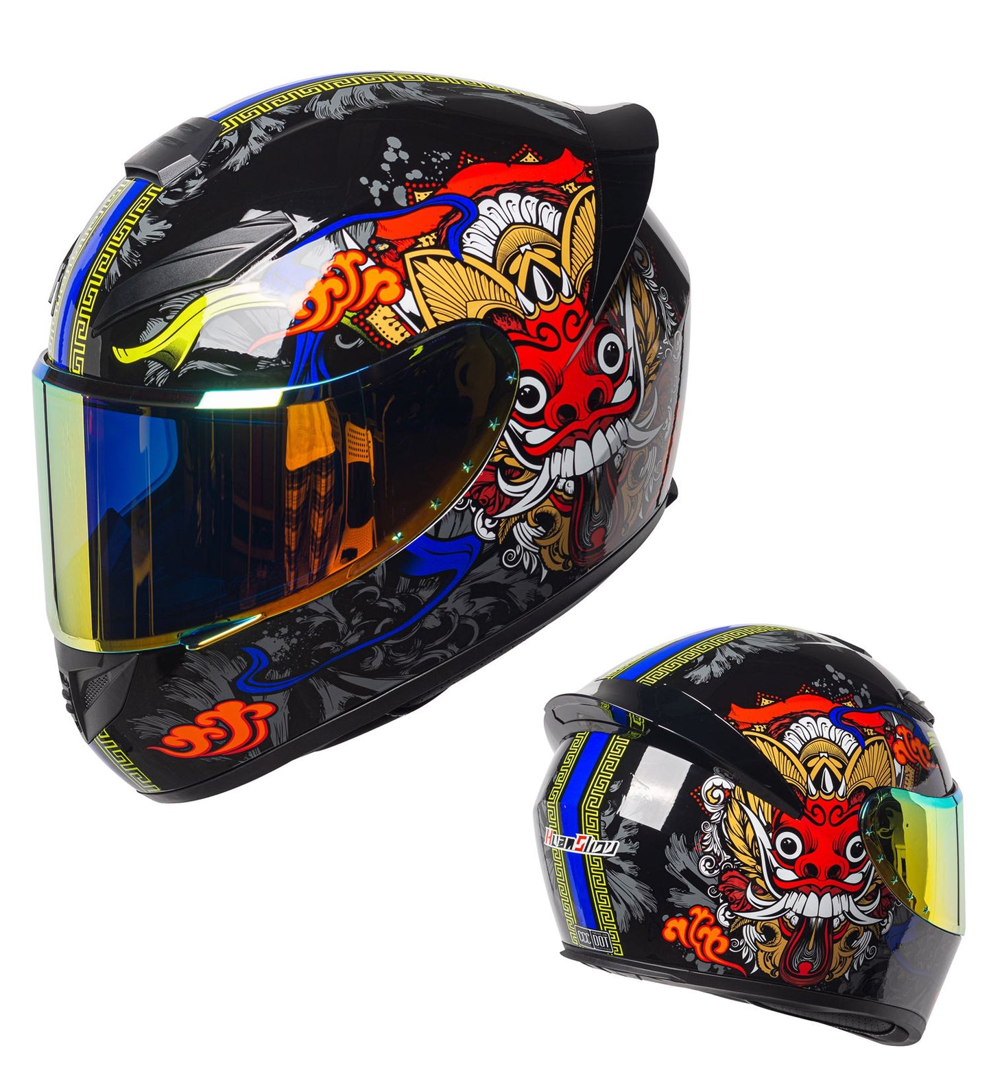 Joker / 3C DOT Full Face Dual Visors Unisex /Bluetooth Motorcycle Helmet