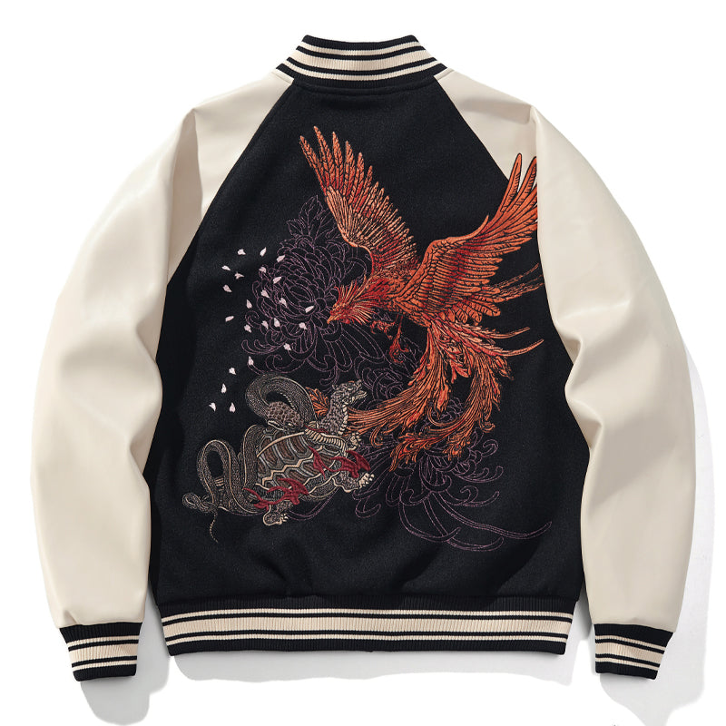 24SS NewYear Dragon Embroidered Heavyweight Dragon Streetwear/ Baseball Jacket