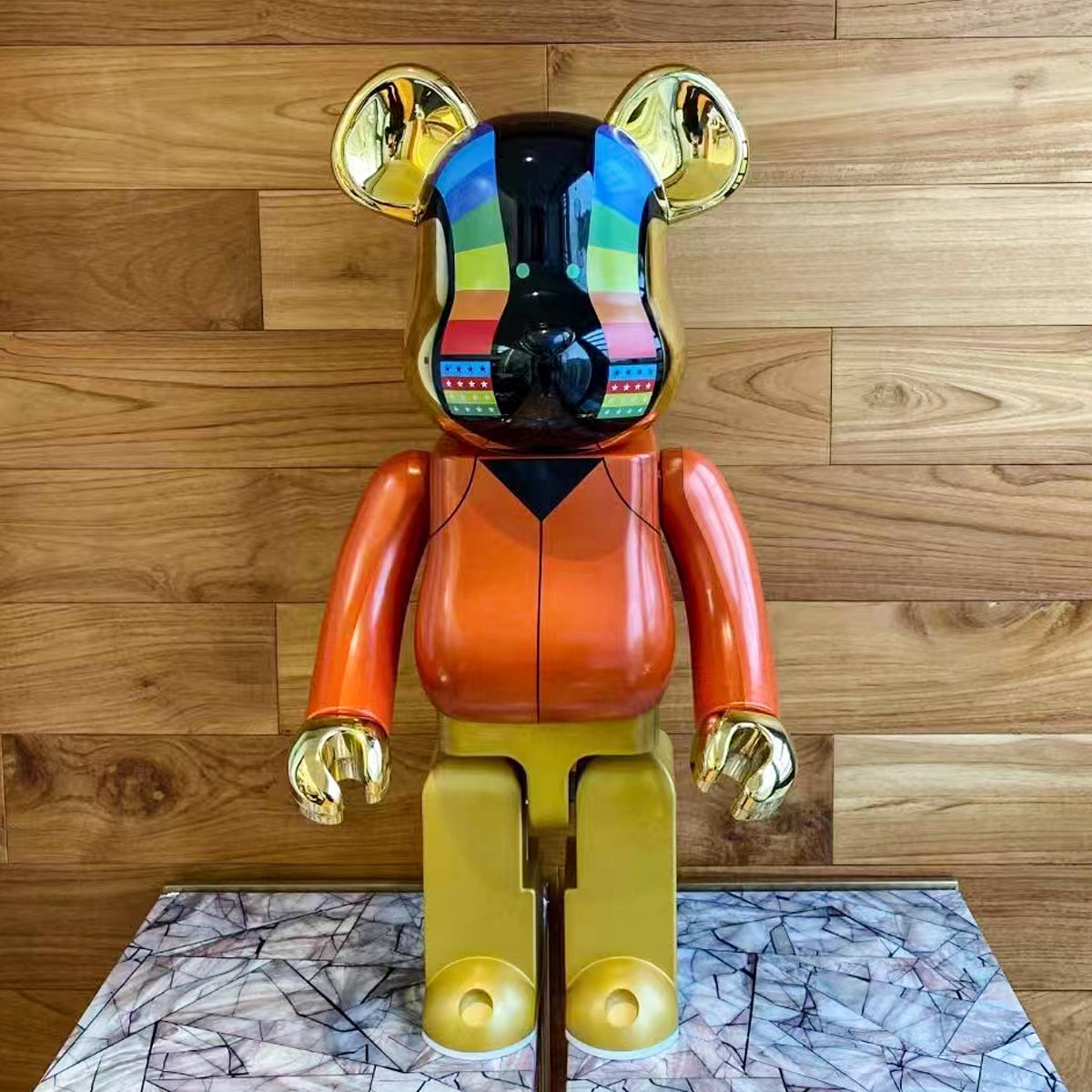 Bearbrick 1000% Building Block Violent Bear Collectible Home Decor Toy Figure 70CM High