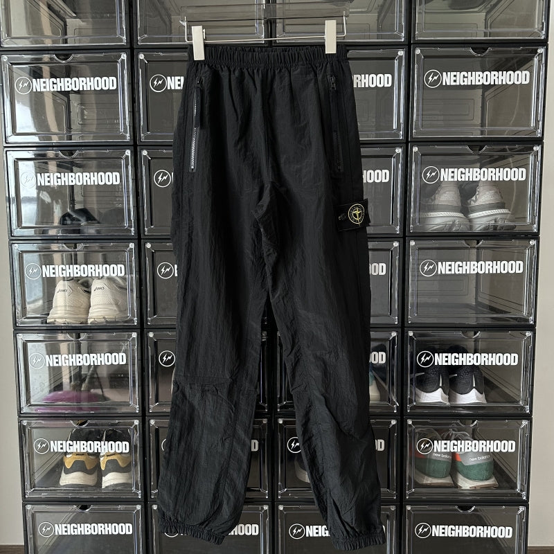 Self-made Stone Island 18FW Metallic Nylon High Street Zipper Cuff Cargo Pants