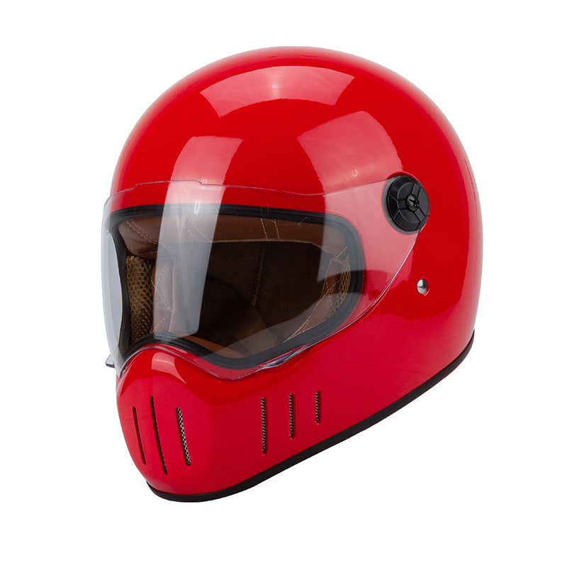 Full Coverage Retro Motorcycle Helmet Cruiser Bike Full-Face All-Season Racing