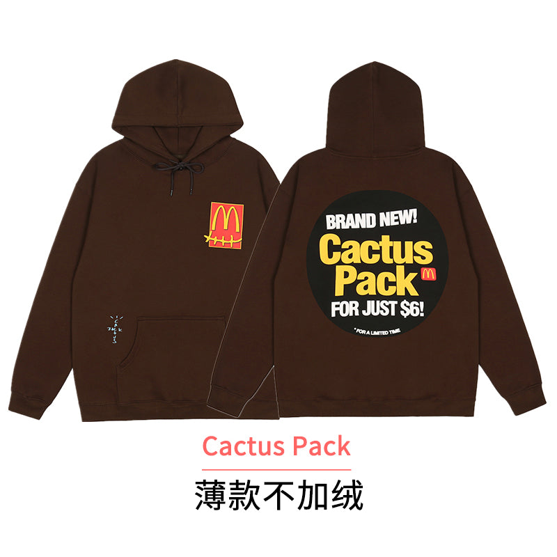 Self-Made FW20 Travis Scott x McDonald's Apple Pie High Street Foam Print Hoodie